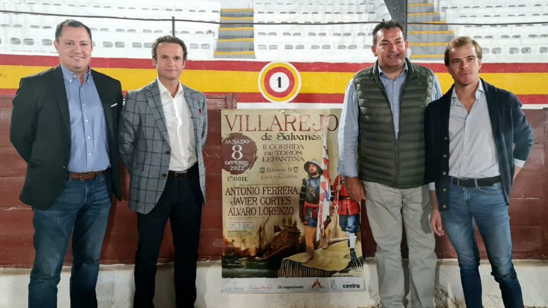 Antonio Ferrera y Javier Cortés invitan a la II Corrida Lepantina en Villarejo de Salvanés